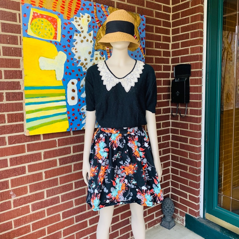 H&M Floral Full Skirt
